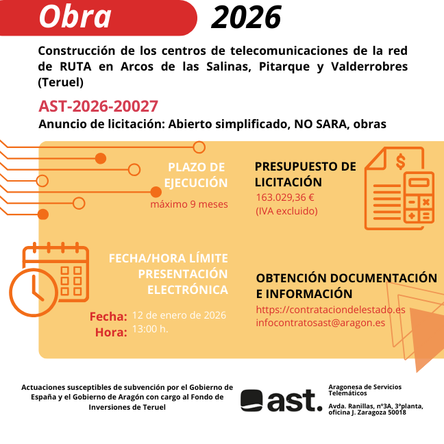 Imagen del proyecto de licitación para la construcción de centros RUTA en Aragón