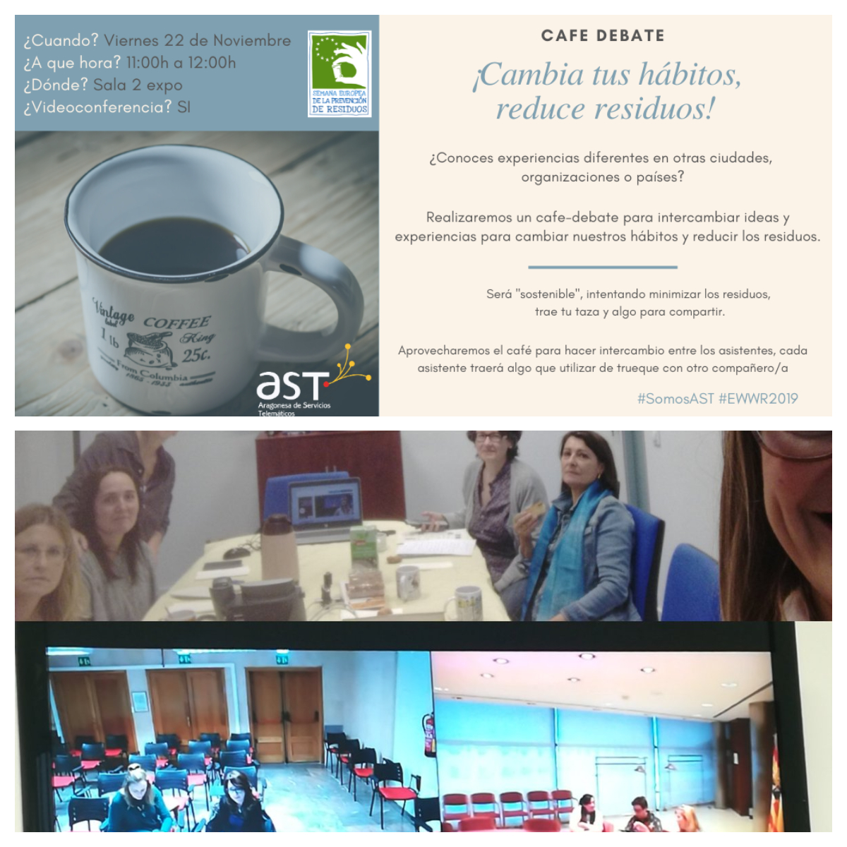 Café - Debate ¡Cambia tus hábitos, reduce tus residuos!