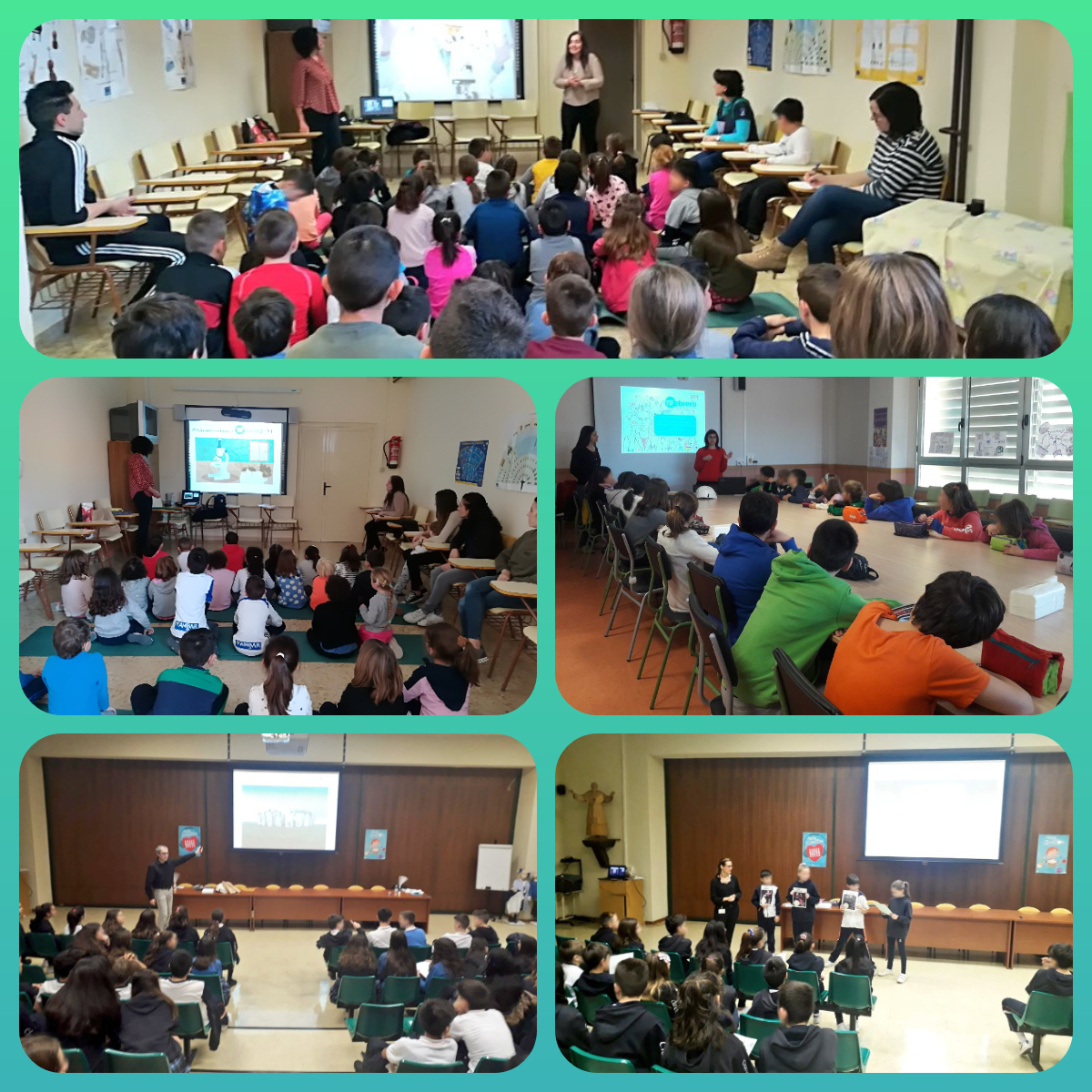 Imagen de charlas en centros educativos impartidas por  AST 
