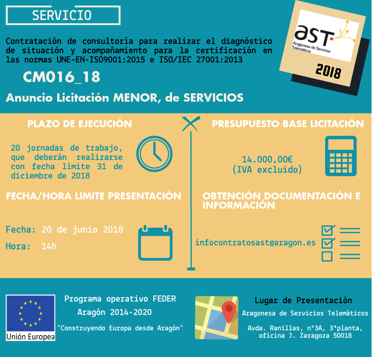 Licitación CM016_18 Imagen de licitación CM016_18